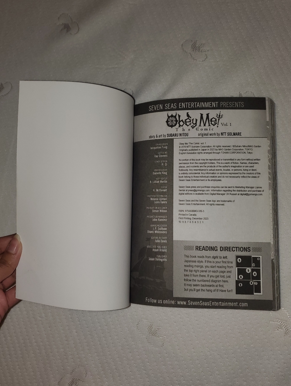 Obey Me! The Comic Volume 1 by Subaru Nitou / NTT Solmare Manga Paperback Book - Picture 11 of 12